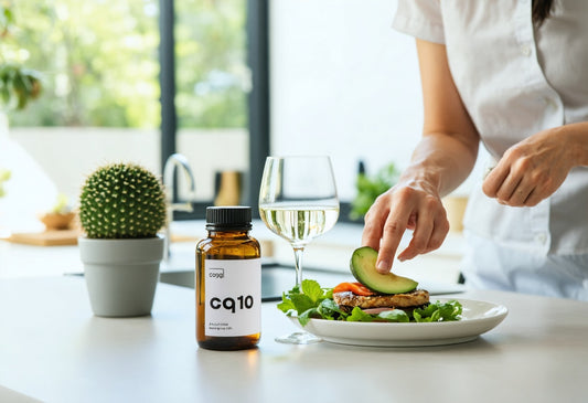 Support your healthy lifestyle with COQ10 supplements and fresh, nutrient-rich meals for daily wellness.